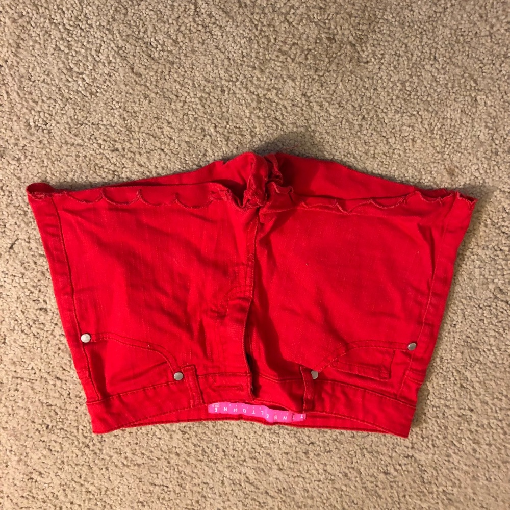 Red shorts